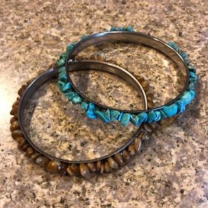 $FREE$ with any bundle - 2 bead bangle bracelets